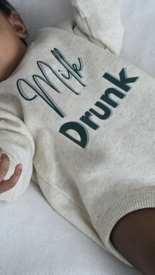 Milk Drunk Fleece Bodysuit